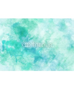 LoveKay, Blue and Green Sea Colorful Watercolor Background.