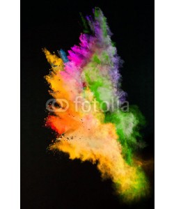 Lukas Gojda, Launched colorful powder on black background