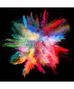 Lukas Gojda, Launched colorful powder on black background