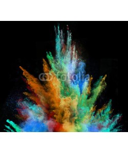 Lukas Gojda, Launched colorful powder on black background