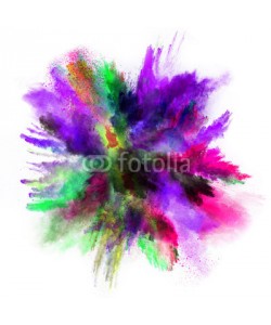 Lukas Gojda, Launched colorful powder on black background