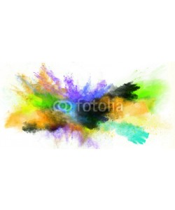 Lukas Gojda, Launched colorful powder on black background