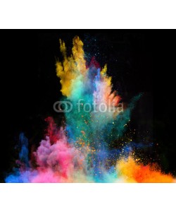 Lukas Gojda, Launched colorful powder on black background