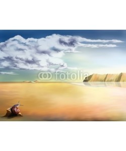 Paul Fleet, surreal landscape background