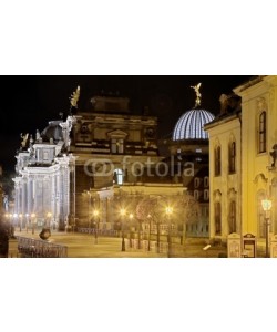 Blickfang, Brühler Terassen  Dresden HDR bei Nacht