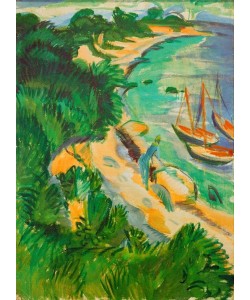 Ernst Ludwig Kirchner, Fehmarnbucht mit Booten