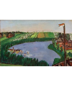 Max Beckmann, Holländische Landschaft mit Badenden