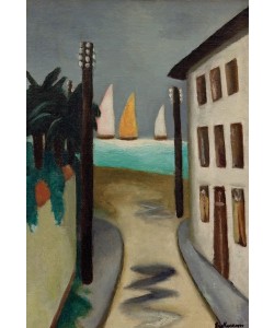 Max Beckmann, Kleine Landschaft. Viareggio