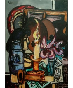 Max Beckmann, Stillleben mit zwei großen Kerzen
