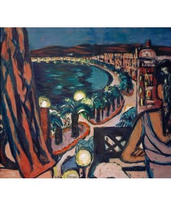 Max Beckmann, Promenade des Anglais (Nice vom Hotel bei Nacht)