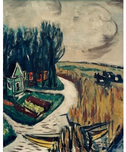 Max Beckmann, Landschaft mit Kühen