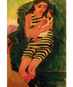 Ernst Ludwig Kirchner, Fränzi mit Katze