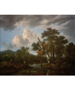 Jacob van Ruisdael, Waldlandschaft mit einem Teich