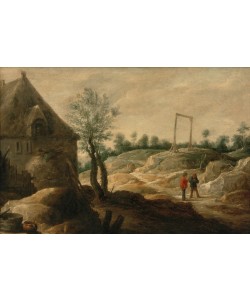 David Teniers der JÜngere, Landschaft mit Bauerhaus