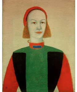 Kasimir Malewitsch, Kopf eines modernen Mädchens