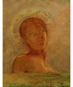 Odilon Redon, Im Himmel (Geschlossene Augen)