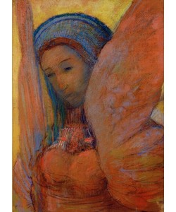 Odilon Redon, Die Lyra (Sphinx)