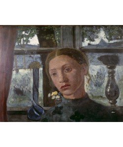 Paula Modersohn-Becker, Mädchenkopf vor einem Fenster