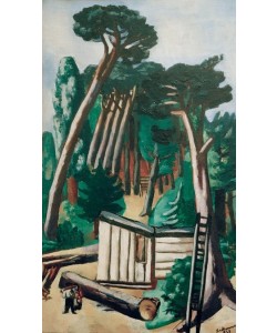 Max Beckmann, Waldlandschaft mit Holzfällern