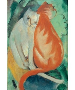 Franz Marc, Katzen, rot und weiß