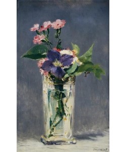 Edouard Manet, Oeillets et clematite dans un vase de cristal