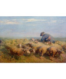 Heinrich von Zügel, Die Schafherde, 1910
