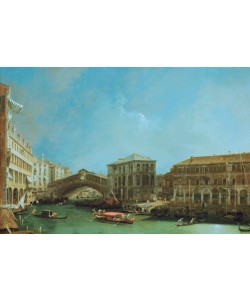 Giovanni Antonio Canaletto, Die Rialto-Brücke von Norden