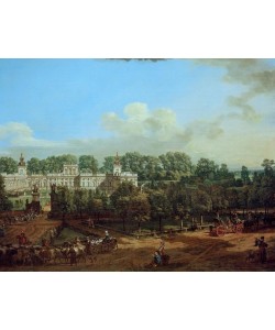 Bernardo Bellotto, Schloß Wilanów, Ehrenhofseite