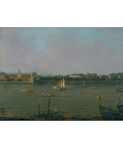 Giovanni Antonio Canaletto, Die Themse mit Chelsea College, Rotunde, und Ranelagh House