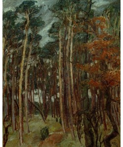 Max Beckmann, Hermsdorfer Wald am grauen Tag
