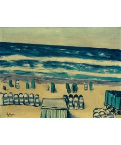 Max Beckmann, Blaues Meer mit Strandkörben