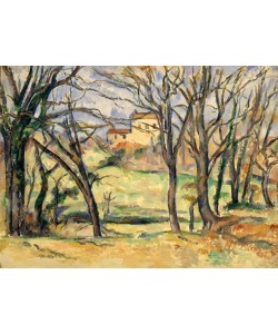 Paul Cézanne, Bäume und Häuser in der Nähe des Jas de Bouffan