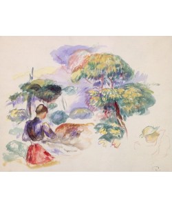 Pierre-Auguste Renoir, Landscape with a Girl