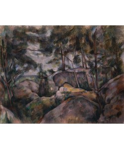 Paul Cézanne, Felsen im Wald