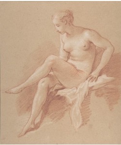 Francois Boucher, Seated female nude