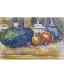 Paul Cézanne, Still-Life with a Watermelon and Pomegranates