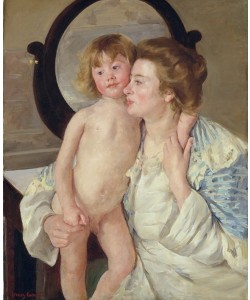 Mary Cassatt, Mutter und Kind (Der ovale Spiegel)
