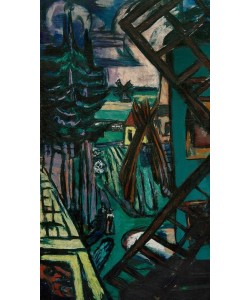 Max Beckmann, Große Landschaft aus Laren mit Windmühle