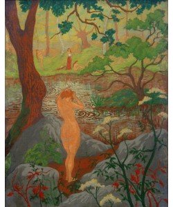 Paul Ranson, Frauenakt beim Frisieren am Teich