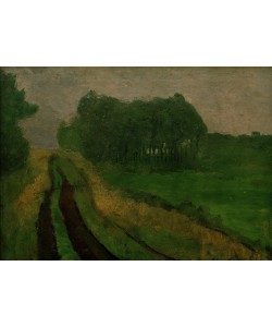 Paula Modersohn-Becker, Abendliche Landschaft mit Föhren