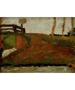 Paula Modersohn-Becker, Moorlandschaft mit Brücke