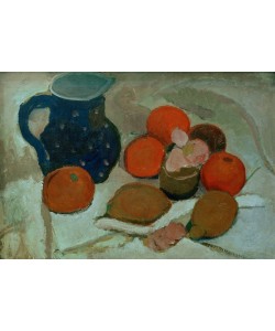 Paula Modersohn-Becker, Stillleben mit blauem weißgetüpfeltem Krug (II)