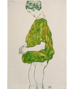 Egon Schiele, Stehende Frau mit gefalteten Händen