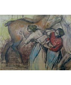 Edgar Degas, Blanchisseuses et chevaux