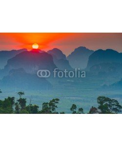 aiisha, Sunset in Krabi mountains