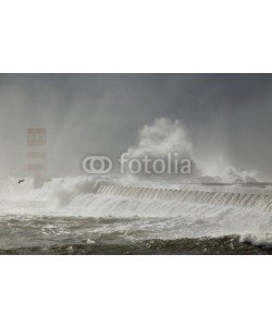 Zacarias da Mata, Winter seascape with stormy waves