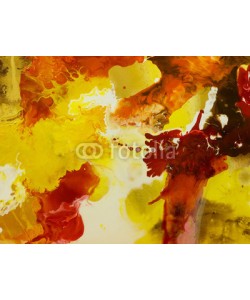 Artlu, Abstract art background. Hand drawn acrylic painting.