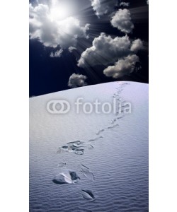 rolffimages, Trail of footprints in desert sands