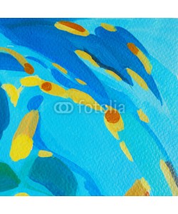 Mikhail Zahranichny, abstract decorative painting for an interior, illustration