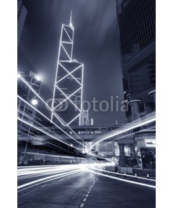 leeyiutung, Night Traffic in Hong Kong City